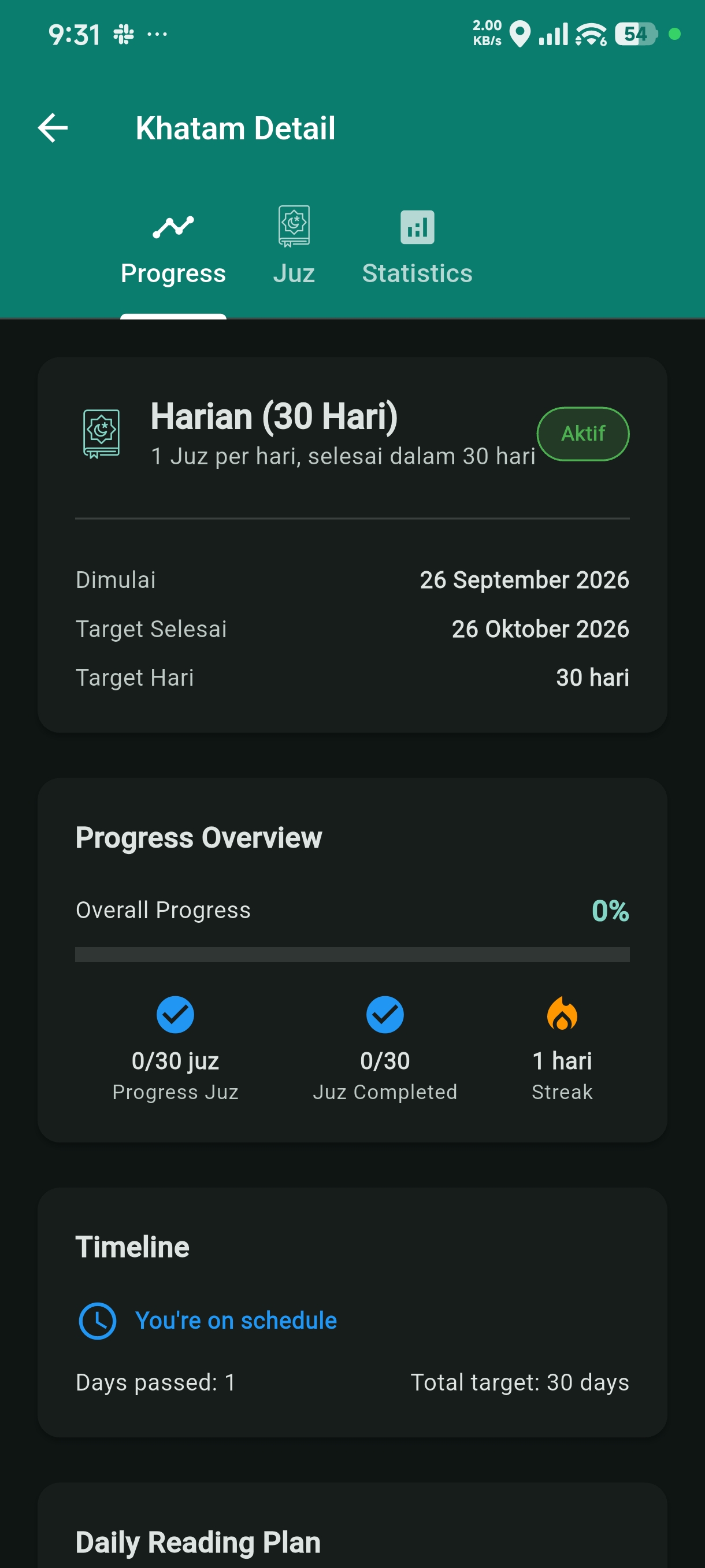 Progress Khataman
